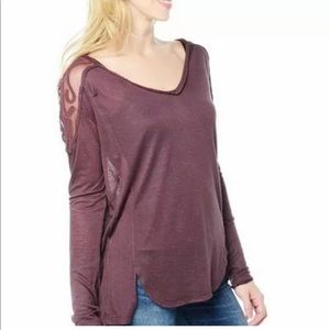 FREE people Gatsby long sleeved tee size Xsmall